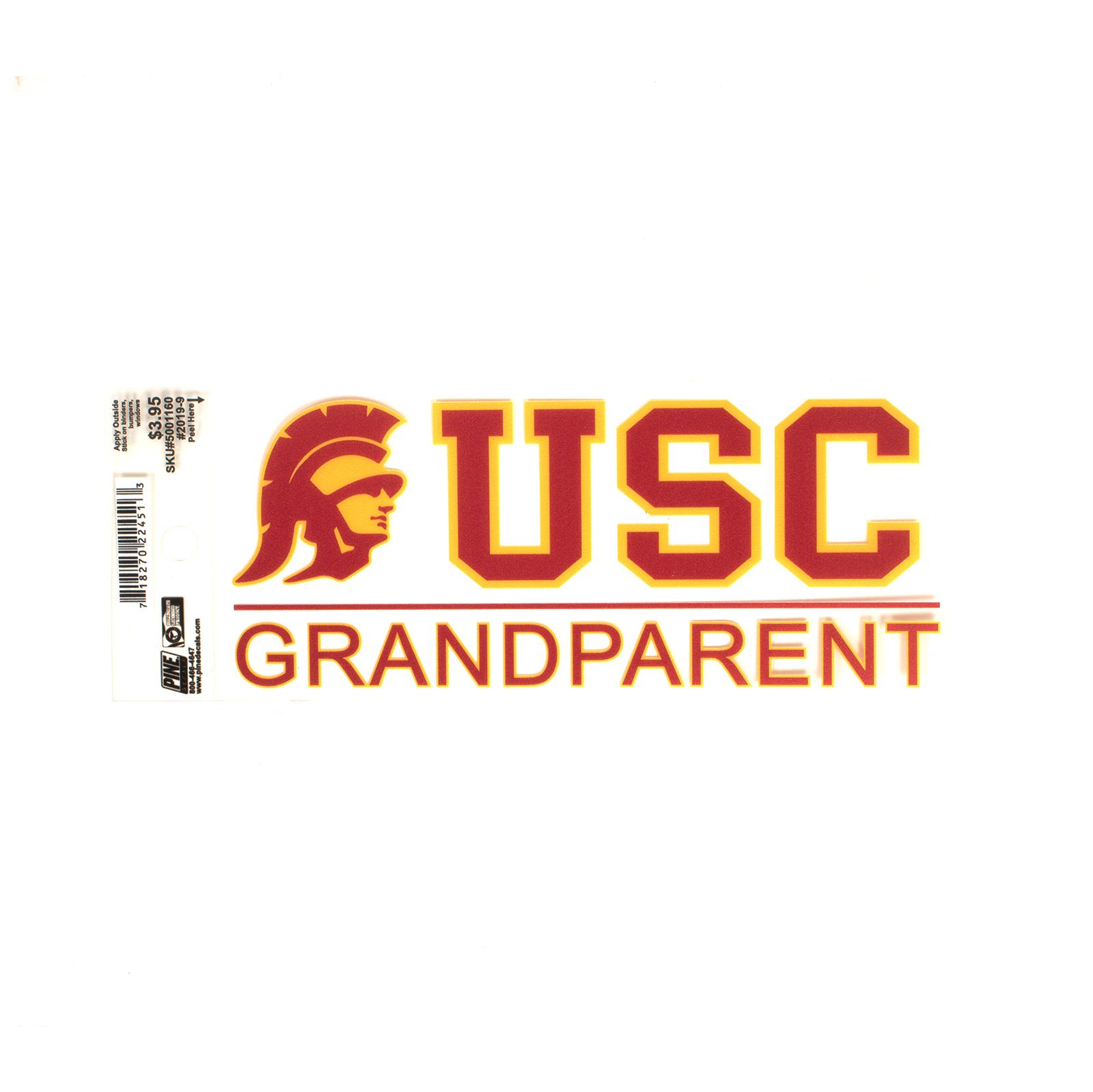 USC Tommy Grandparent Inside Decal 3" X 8" image01